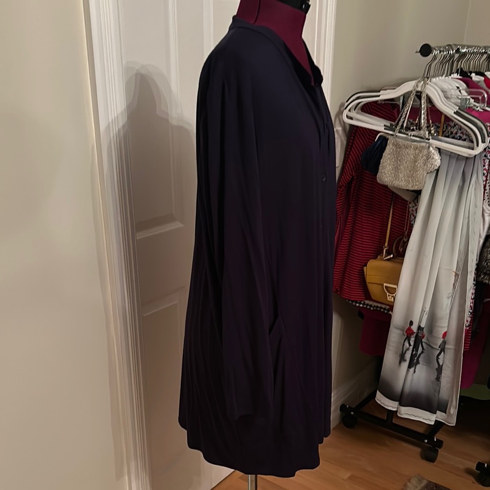 Chic Navy Button-Up - image 2